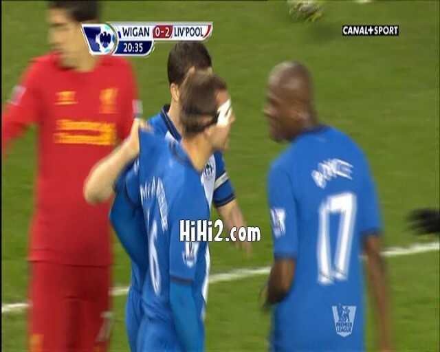 مشادات كلامية – ويجان اثليتيك × ليفربول – (الدوري الانجليزي) 02/03/2013