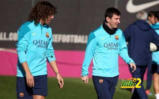 تدريبات برشلونة بوجود اللاعبين الدوليين
