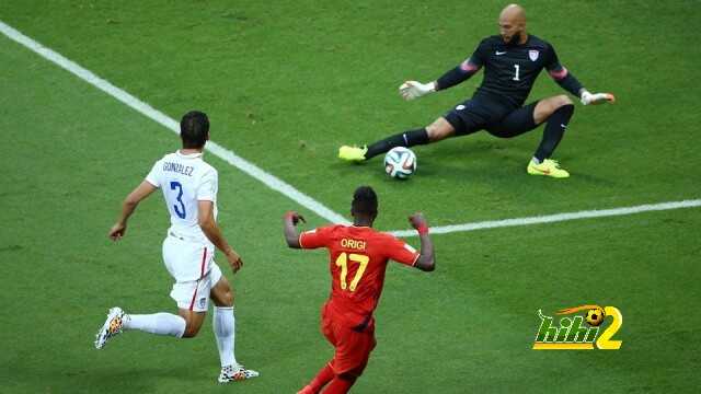 الشوط الاول يأتي سلبياً بين بلجيكا واميركا