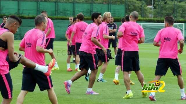 صور : استعدادات برشلونة النهائية لكأس جامبر
