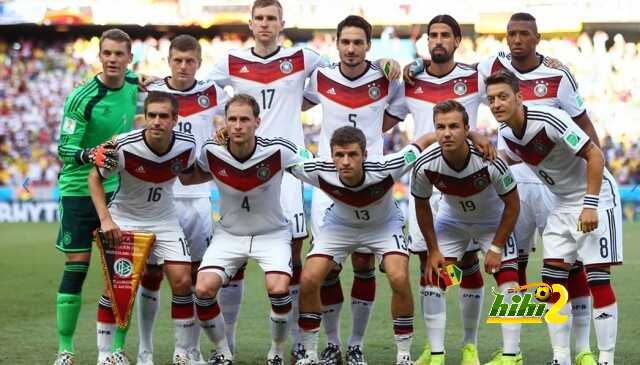صورة : احماء لاعبي المنتخب الألماني