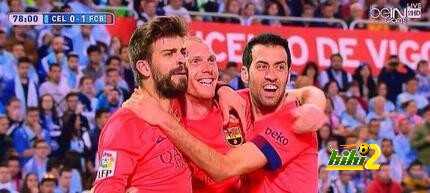 بيكيه يتوج نجما لمباراة برشلونة وسيلتا فيغو
