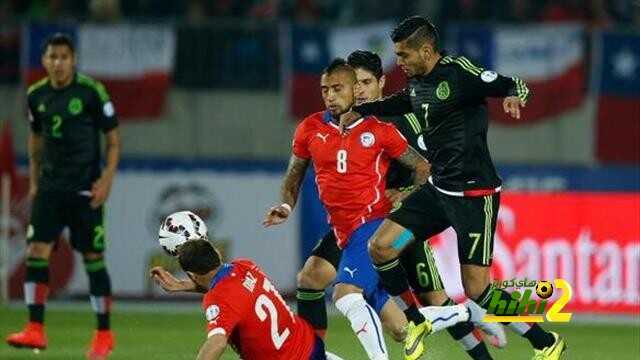تشيلي ينهي الشوط الاول متعادلاً مع المكسيك