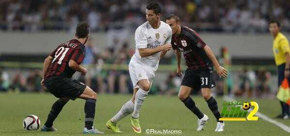ريال مدريد ينهي الشوط الأول متعادلا أمام ميلان