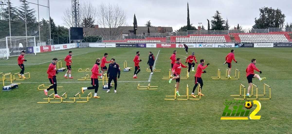صور : أخر استعدادات اتليتكو مدريد للديربي