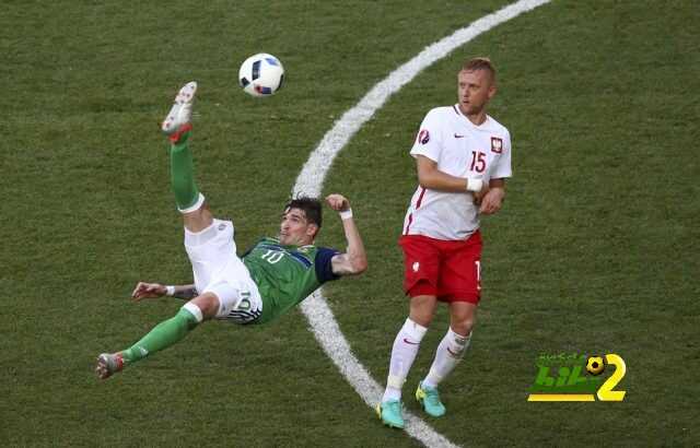 رقم سلبي لـ ايرلندا الشمالية خلال مباراة بولندا