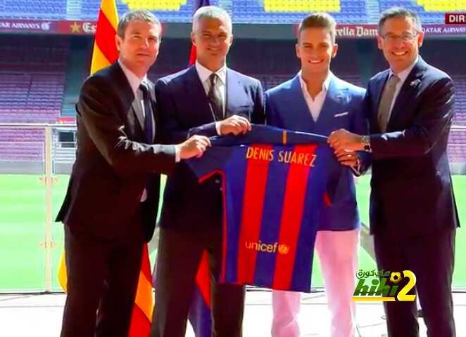 صور من مراسم توقيع برشلونة مع دينيس سواريز وتقديمه