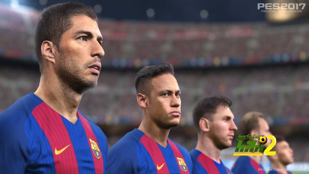 لاعبو برشلونة على غلاف لعبة pes 2017
