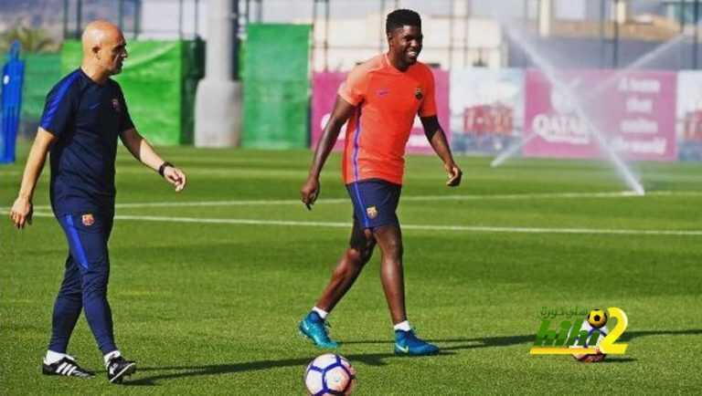 صورة : أومتيتي يواصل العمل من أجل العودة للملاعب !