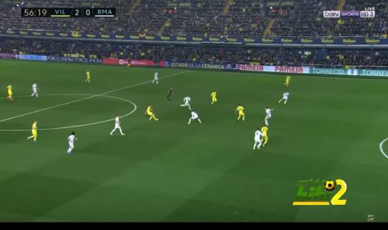 هدف فياريال الثاني ضد ريال مدريد غير شرعي ومن تسلل واضح !
