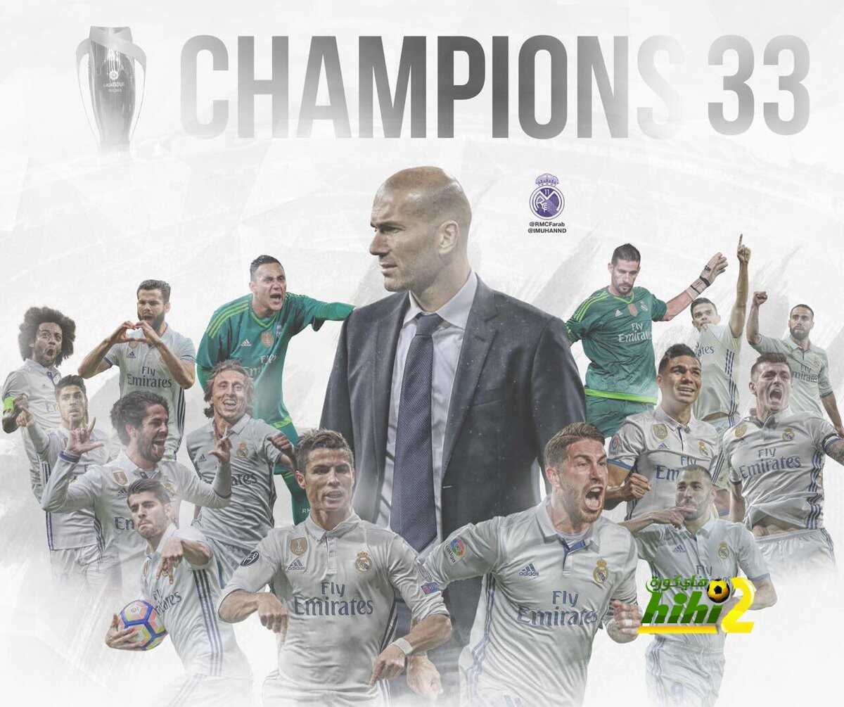 رسميا : ريال مدريد يتوج بالليغا للمرة الـ33 في تاريخه