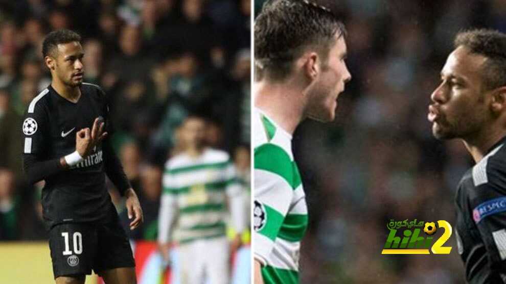 نيمار يظهر جانب غير اخلاقي مع لاعب سلتيك