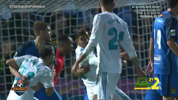 ضربة جزاء اخرى غير محتسبة لريال مدريد في لقاء فوينلابرادا