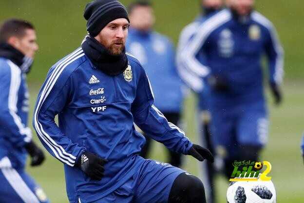 ميسي يشارك فى تدريبات منتخب الأرجنتين