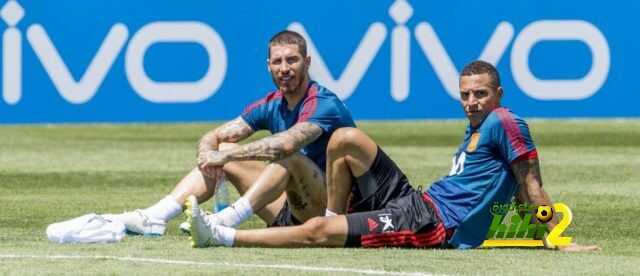 🔴 صور : سيرجيو راموس في تدريبات منتخب اسبانيا