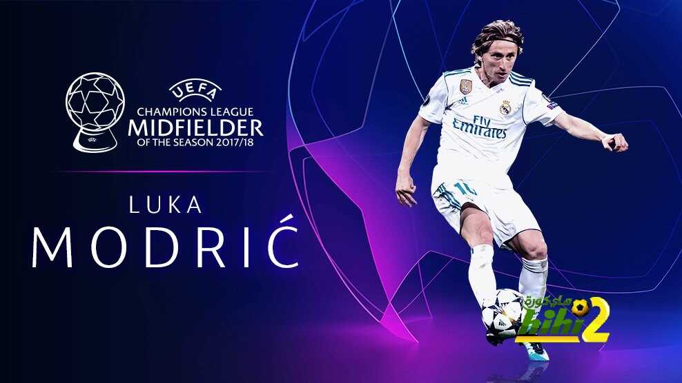 مودريتش افضل لاعب خط وسط في اوروبا للعام الثاني تواليا