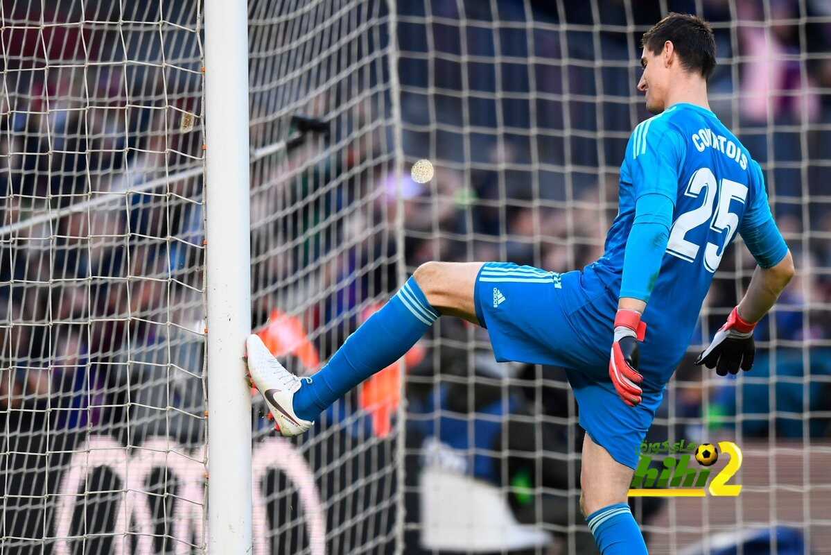 كورتوا يواصل فشله أمام برشلونة