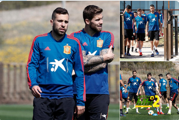 🔴 ثلاثي برشلونة خلال تدريبات المُنتخب الاِسباني