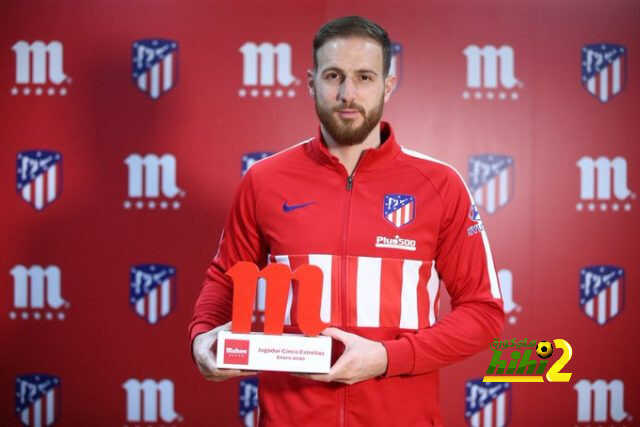 أوبلاك أفضل لاعب في أتلتيكو مدريد عن شهر يناير