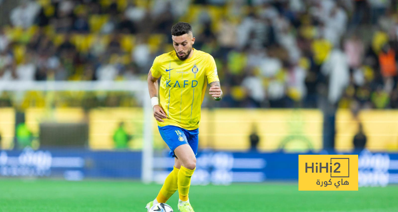 النصر يتأخر أمام العين بثنائية في الشوط الأول