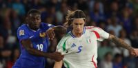 منتخب إيطاليا يسجل الهدف الثالث أمام فرنسا
