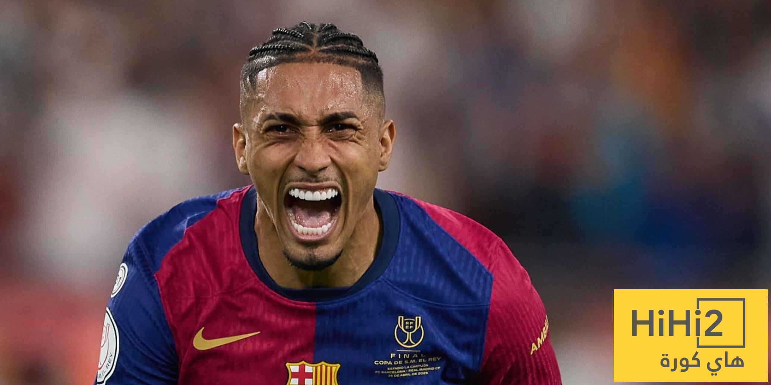 موعد تجديد عقد رافينيا مع برشلونة