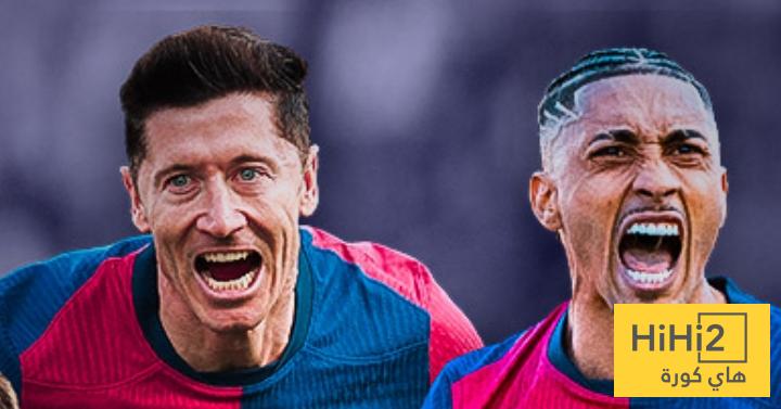 ليفاندوفسكي يسجل أول أهداف برشلونة أمام اتلتيك بيلباو
