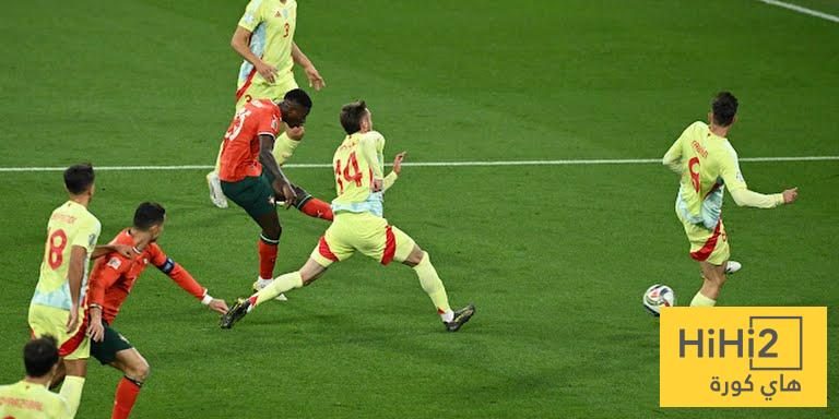 احصائيات الشوط الاول من مباراة اسبانيا و البرتغال