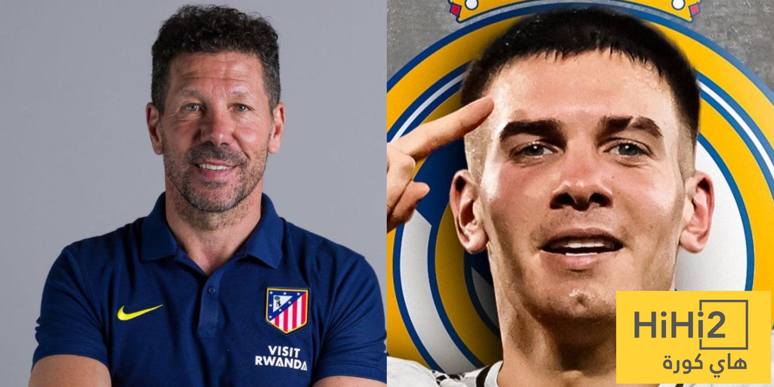سيميوني يعلق على انتقال ماستانتونو إلى ريال مدريد