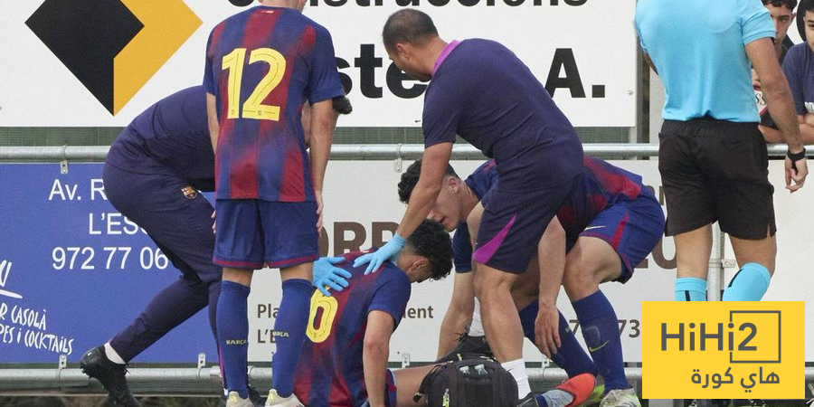 روجر مارتينيز يتعرض لاصابة قوية في أول مباراة له مع برشلونة