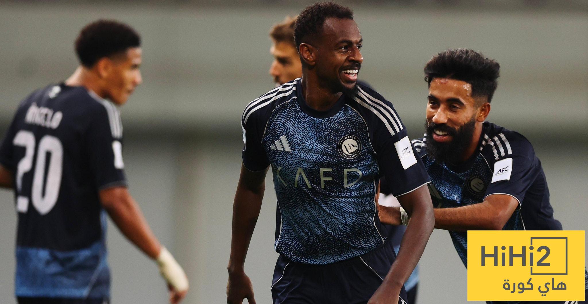 رقم نادر يتحقق في انتصار النصر القاري على الزوراء