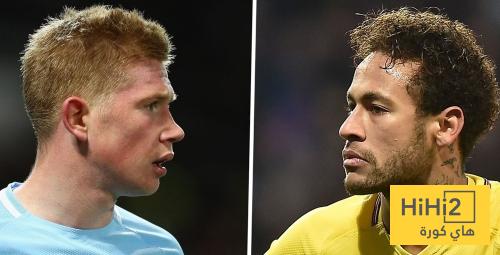 دي بروين حرم نيمار من اللعب لنابولي