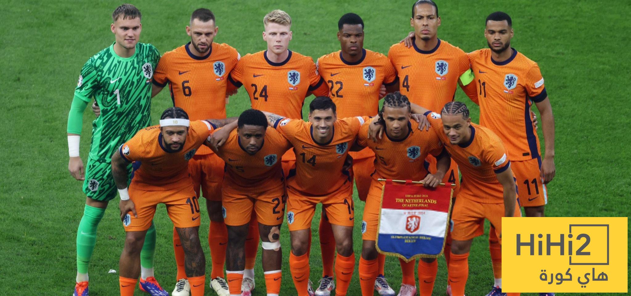الطواحين الهولندية تواصل الإبهار في تصفيات المونديال
