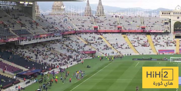جماهير برشلونة تتوافد على ملعب مونتجويك قبل لقاء جيرونا