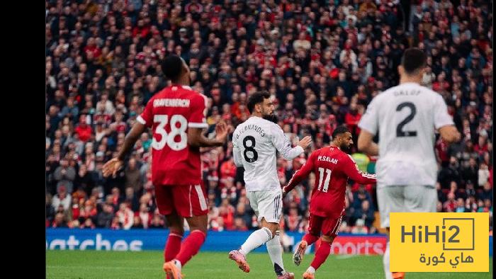 أفضل لاعب من مانشستر يونايتد في الشوط الأول أمام ليفربول