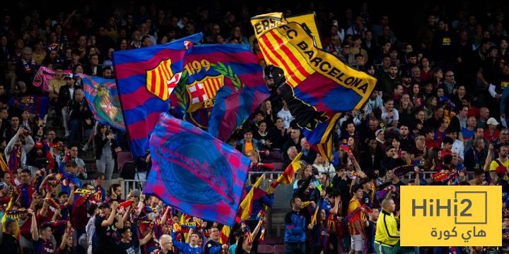 جماهير برشلونة تتوافد على ملعب مونتجويك قبل لقاء اولمبياكوس