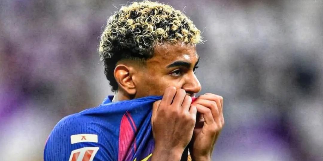 شاهد الاصفار تلاحق لامين يامال في مباراة الكلاسيكو