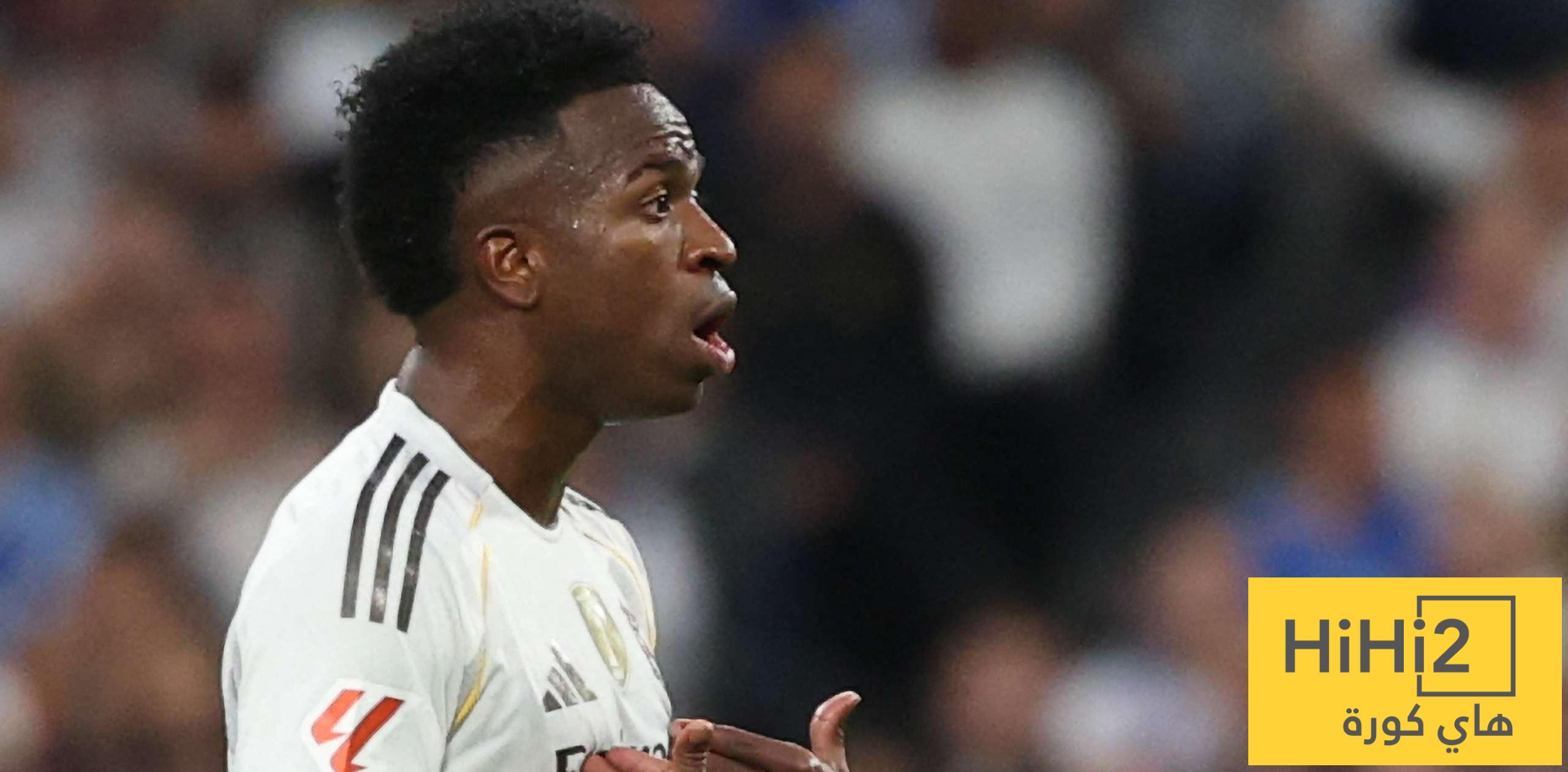 ريال مدريد لن يتدخل لتغريم فينيسيوس