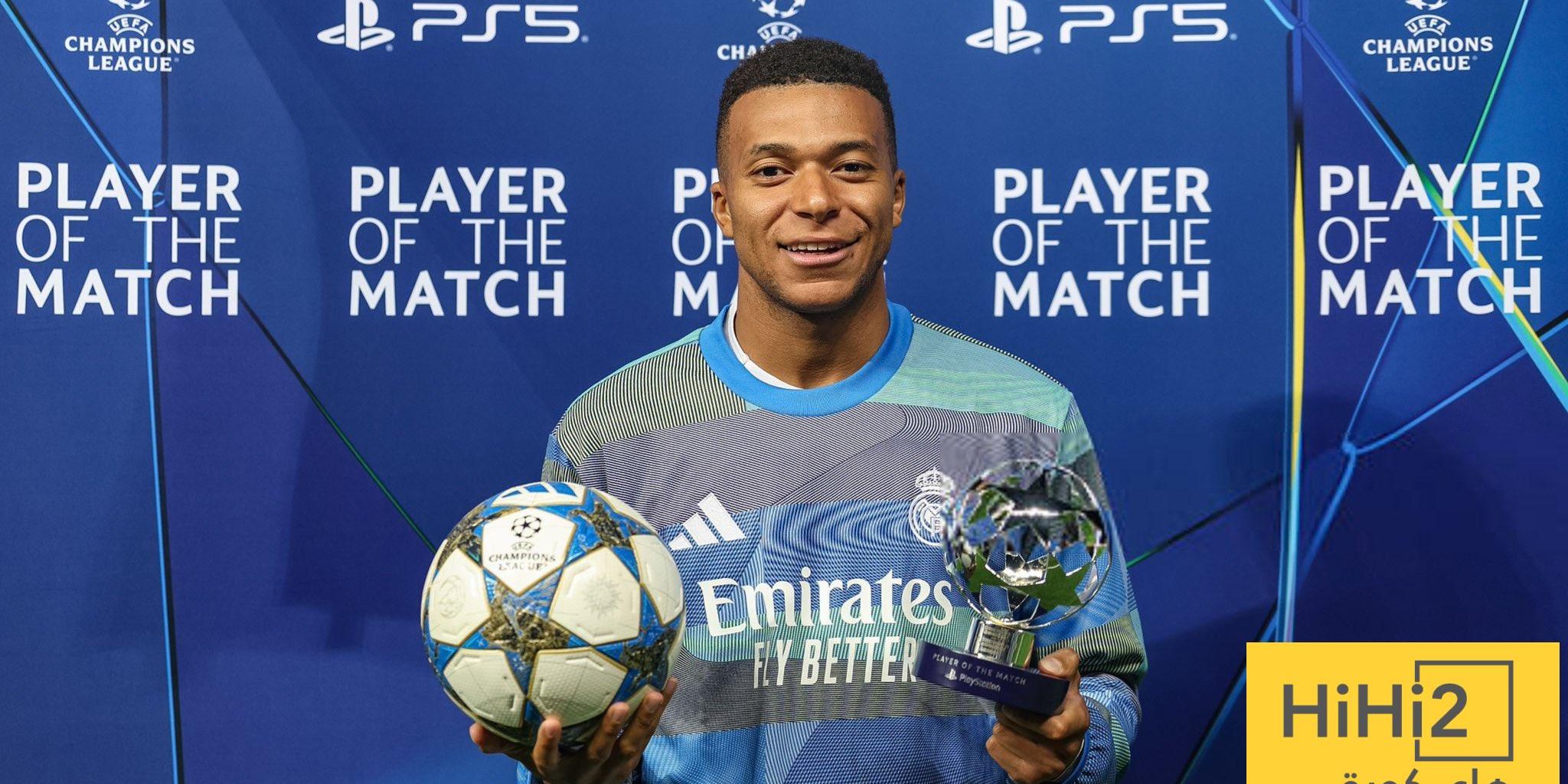 أكثر الفائزين بجائزة رجل المباراة مع ريال مدريد هذا الموسم