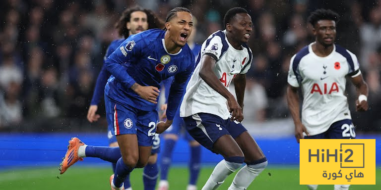 تشيلسي يتقدم على توتنهام في الشوط الاول