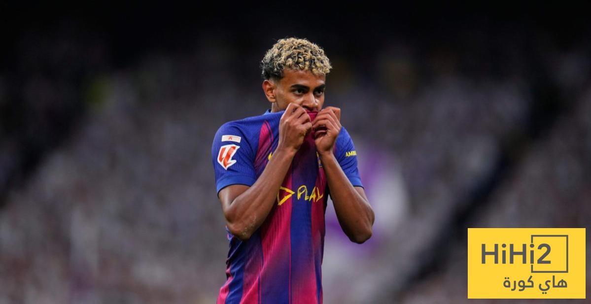 سبب تغير لامين يامال احتفاله بعد التسجيل