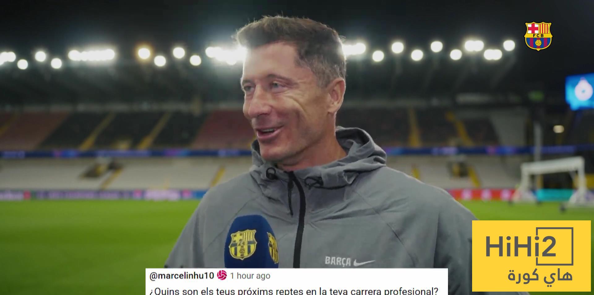 ليفاندوفسكي يكشف عن أهدافه هذا الموسم