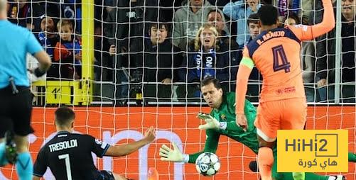 رد فعل لابورتا على هدف كلوب بروج الاول ضد برشلونة