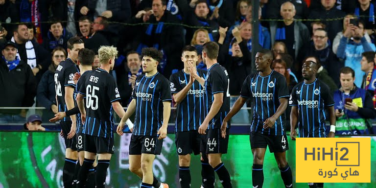 كلوب بروج يضيف الهدف الثاني امام برشلونة