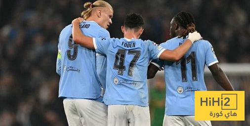 مانشستر سيتي ينهي الشوط الاول متقدما بهدفين ضد درتموند