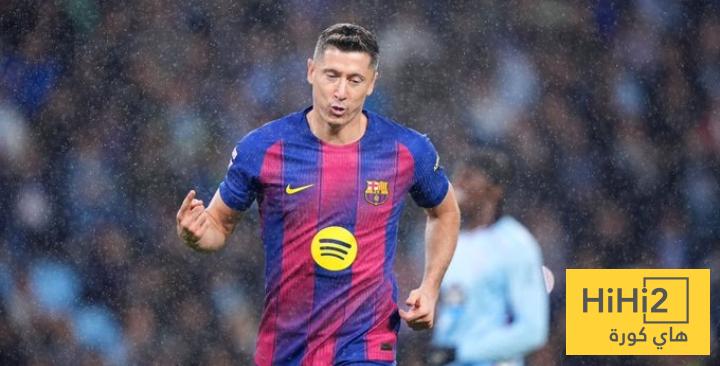 ليفاندوفسكي يصل للهدف السابع هذا الموسم