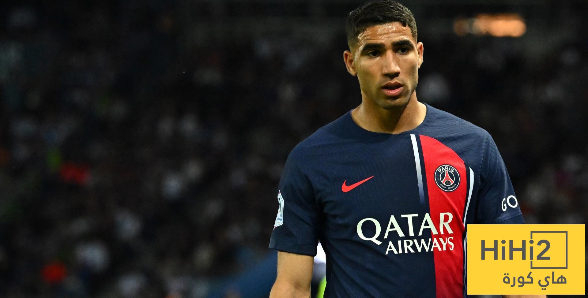 حكيمي يتصدر قائمة مميزة مع باريس سان جيرمان في دوري الأبطال