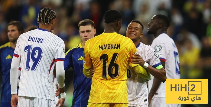 رقم سلبي لمنتخب اوكرانيا قبل مواجهة فرنسا