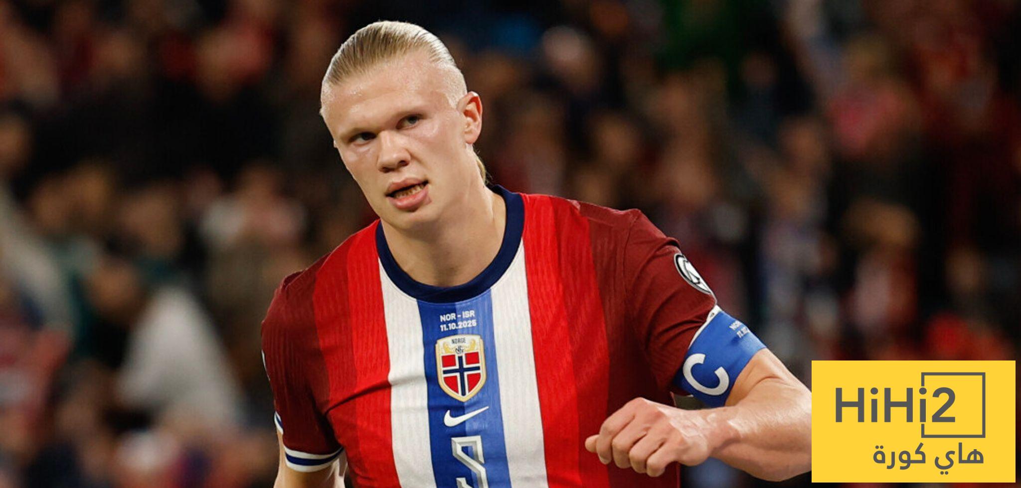 احصائيات هالاند أمام إيطاليا