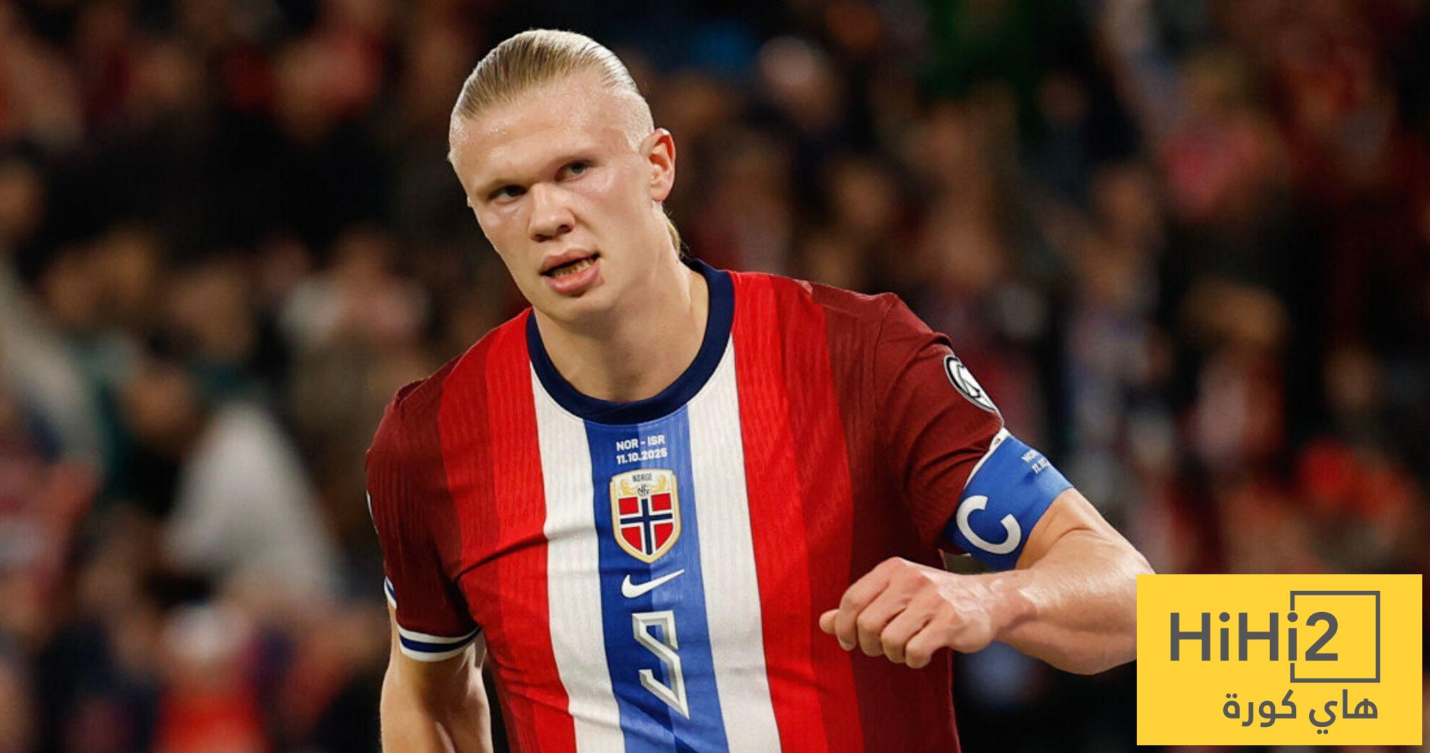كل ما قدمه هالاند مع النرويج في تصفيات المونديال